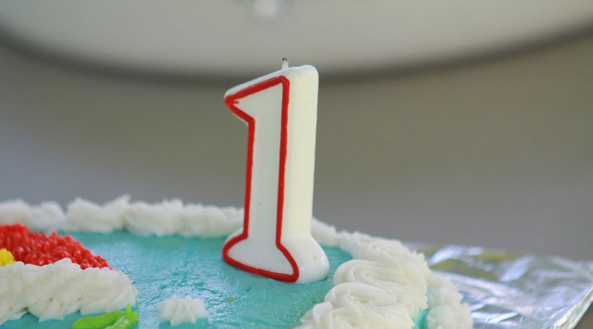 Vela de pastel de 1er cumpleaños para años de bebé, vela de cumpleaños de  bebé para niños y niñas, número de 1 año