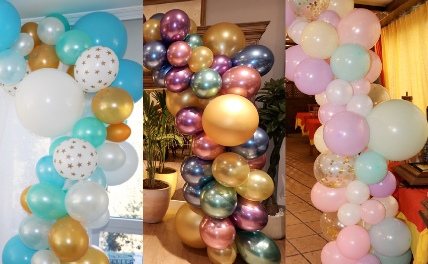 5 Ideas para decoraciones de globos para bautizos  Globos para bautizo,  Globos, Decoración con globos bautizo